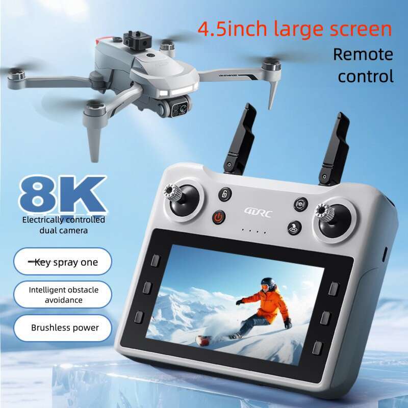 4DRC with Screen V34 GPS Return Brushless Motor Professional Aerial Photography HD Drone Boy Remote Control Aircraft