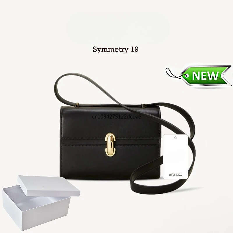 Luxury Bag Genuine Leather Symmetry New Shoulder Women S Simple Handbag Small Square Bag Baguette Row Tote Bags