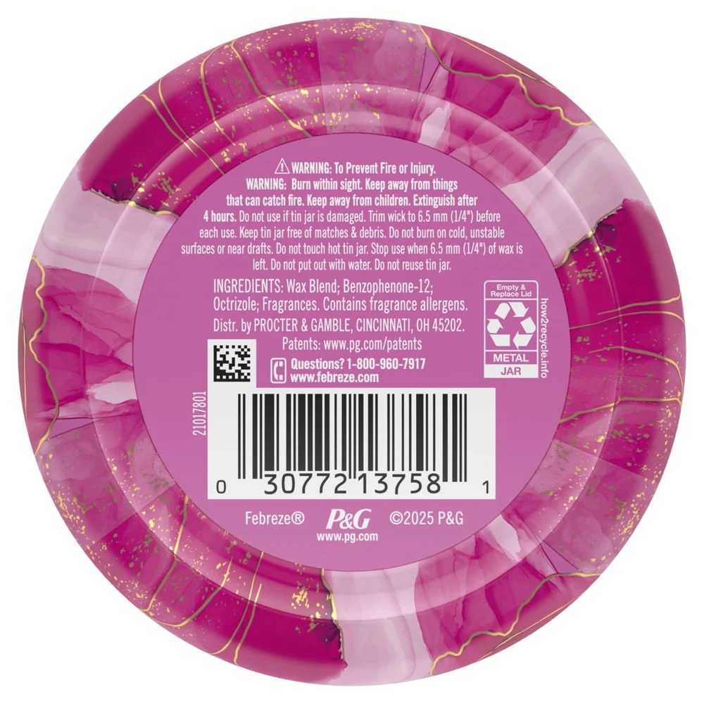 Romantic Scented Candle 11oz 4 Container Candle with Floral Rose Fragrance Home Air Freshening and Odor Elimination C251015