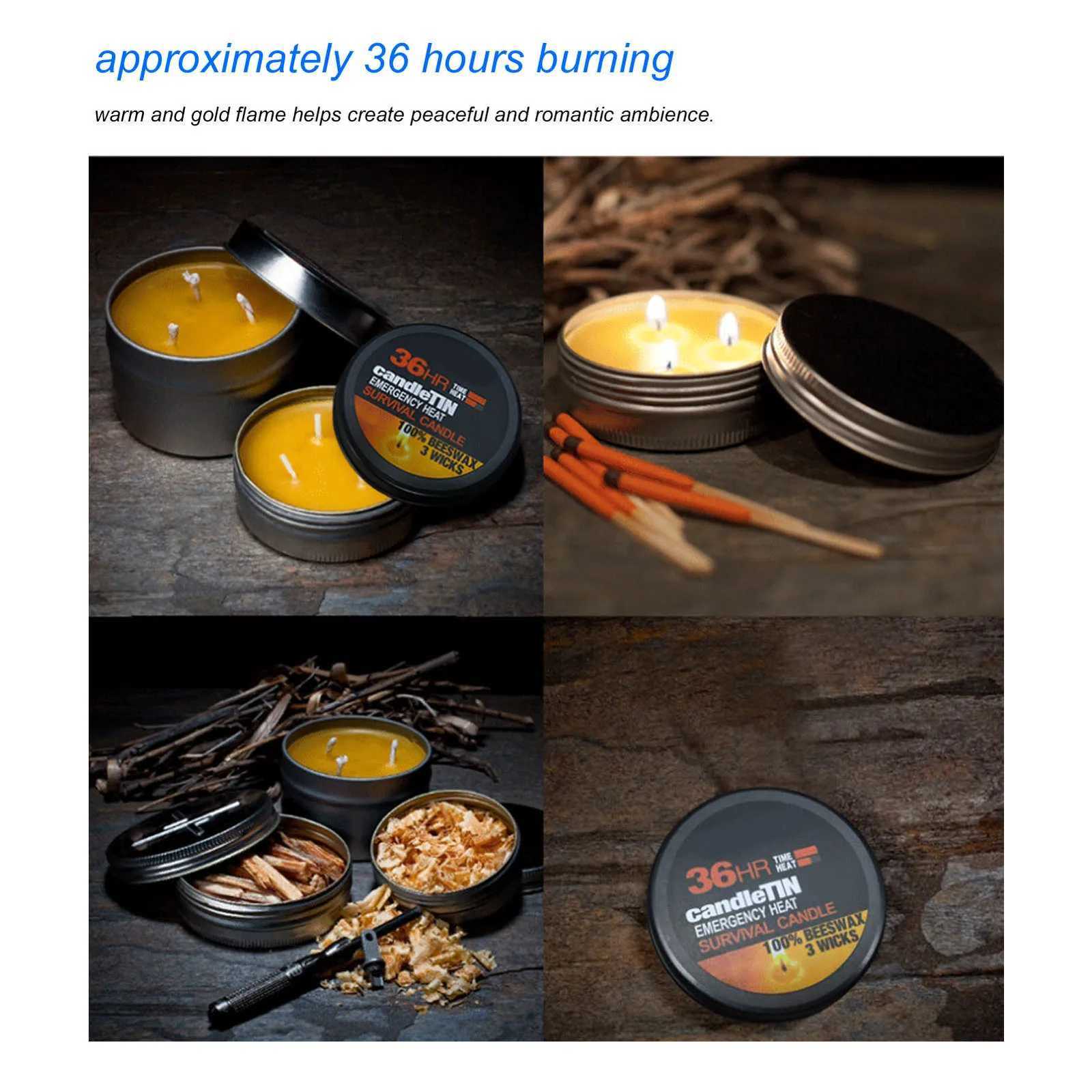 SurvivalCandle WidelyUsed RomanticAmbience Natural 36HoursBurning LongLastingCandles 3s For Home Outdoor Camping C251015