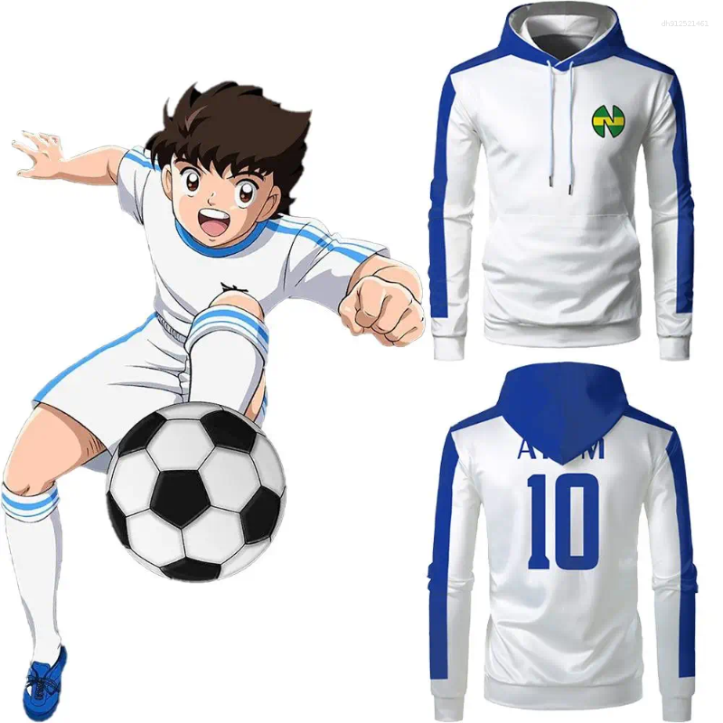 Men's Hoodies Anime Nankatsu Captain Tsubasa Hoodie Autumn Comfortable Casual Pullover And Women's Fans Must-Have Oversized Sweatshirt