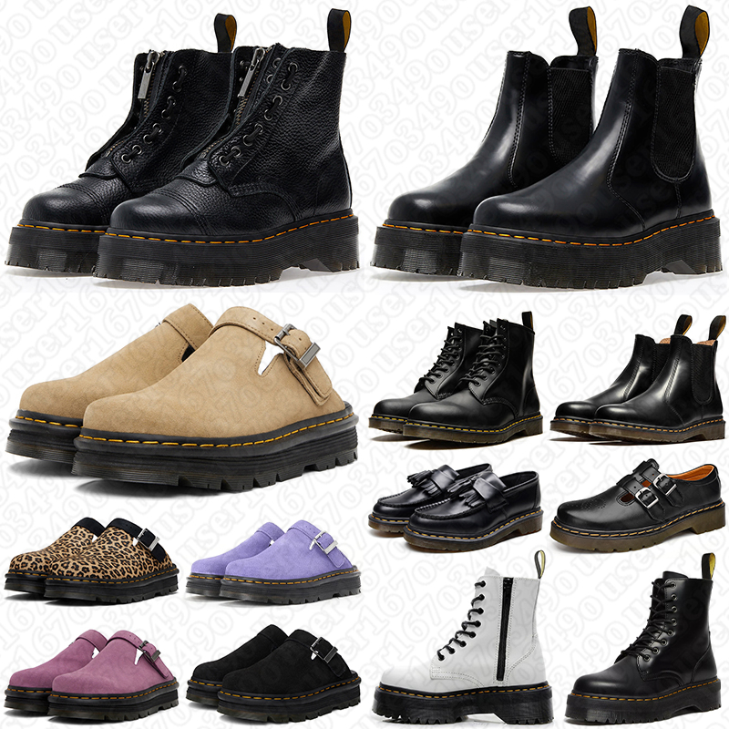 Designer boots for men women chunky ankle platform boot mules leather winter snow booties mens womens outdoor shoes