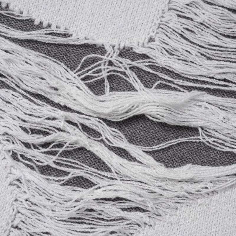 Vintage Sweater Grunge Ripped Hole Knitted Solid Plain Jumpers Streetwear Hip Hop Harajuku Men Punk Gothic Long Sleeve Sweaters J251015