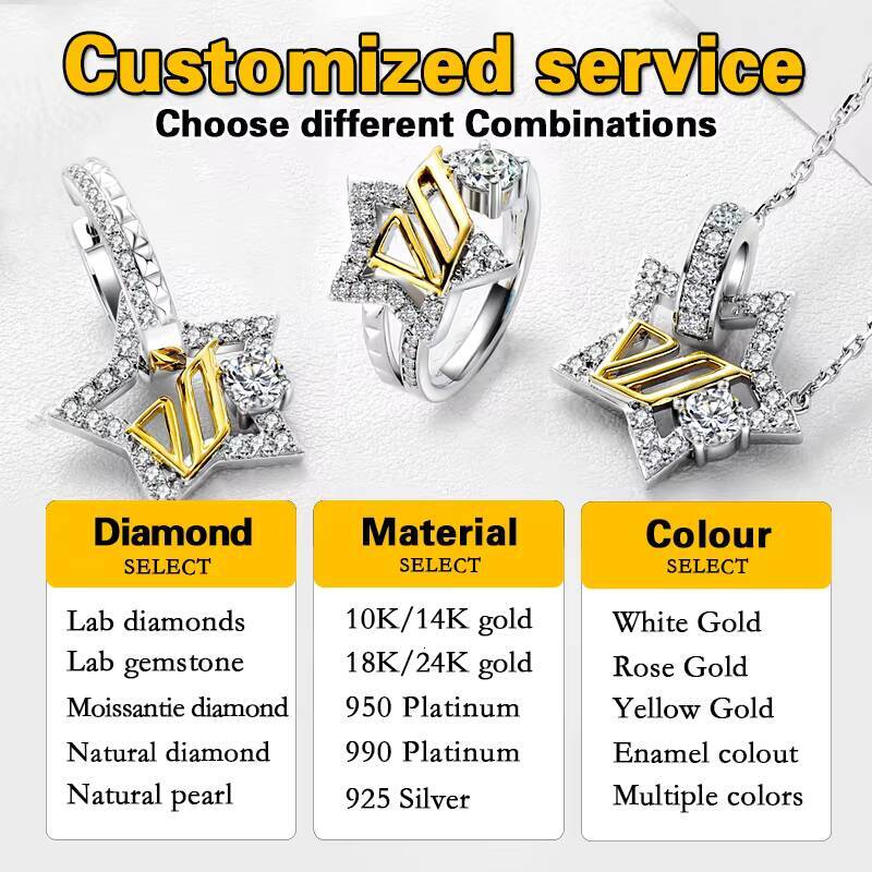 4carat Yellow Moissanite Ring 925 Sterling Silver 18k Gold Plated Diamond Ring Wedding Engagement Rings for Bride Gift