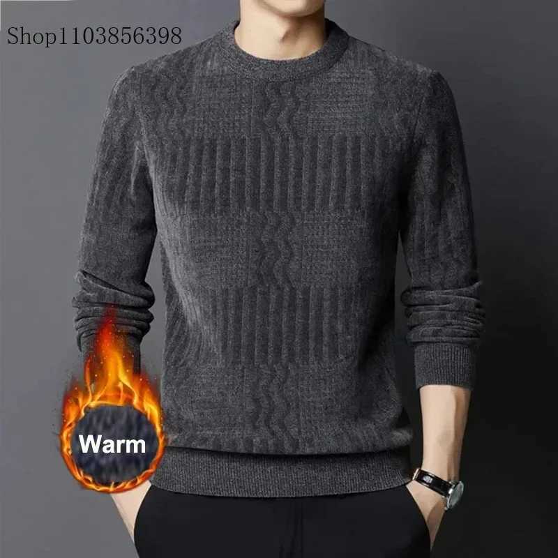 Brand Clothing High Quality Fashion Sweaters Male Slim Fit Casual Knitted Pullover Man Casual Round Neck Sweaters Black Grey J251015