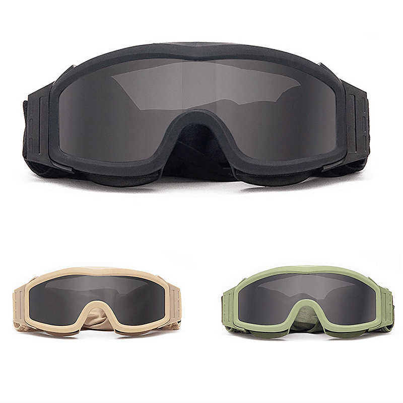 Motorcycle Offroad Goggles Riding Sports Military Fan Mask Tactical Bulletproof Windproof Goggles H251015