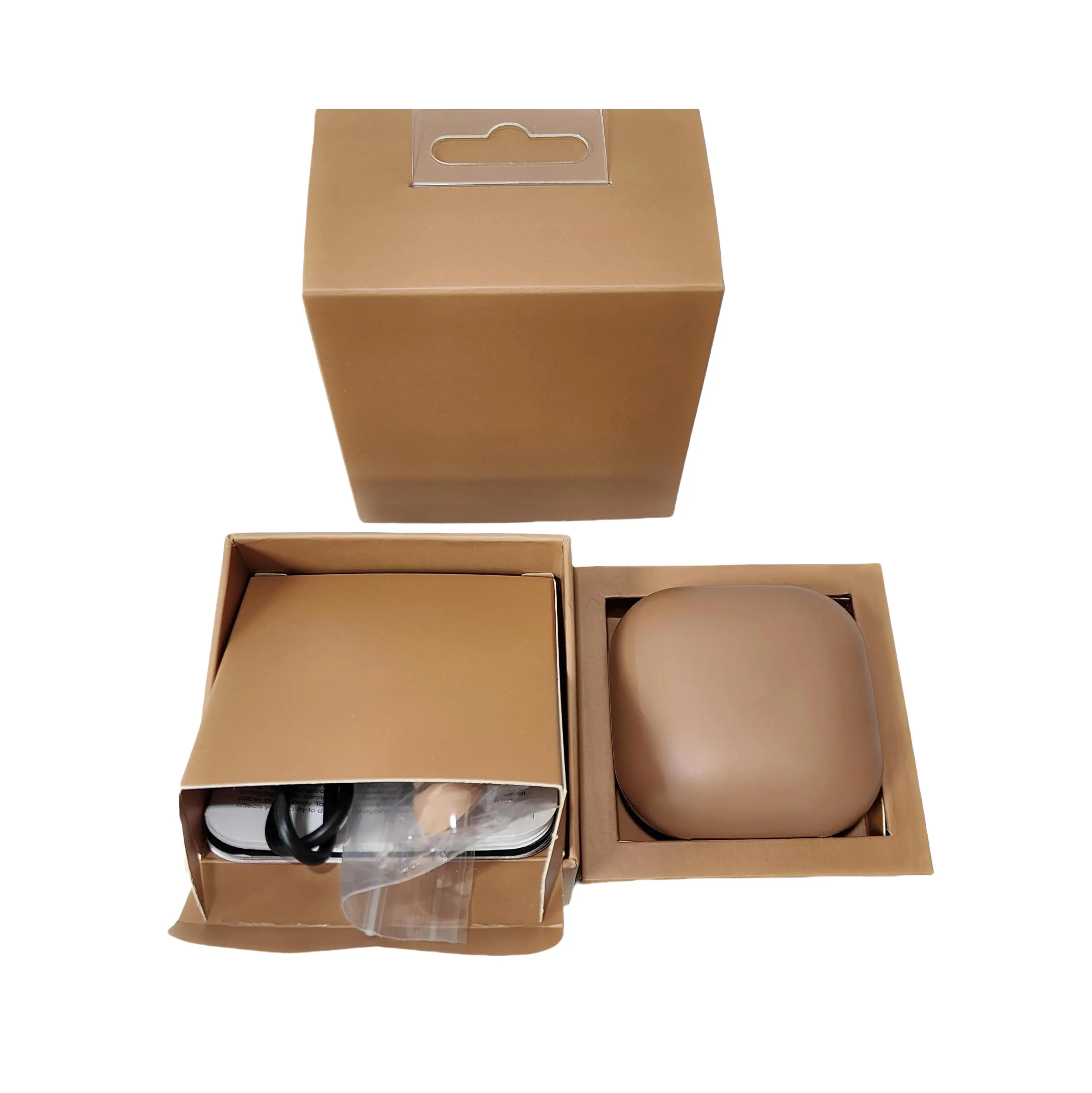 2025 Newest Top quality Dark brown True noise cancellation TWS Earphones Rename Bluetooth Headphones auto parsing wireless Charging case Earbuds Bring