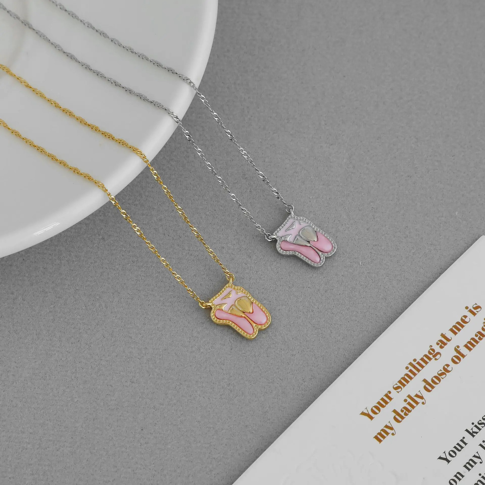 VKVVA Fashion Jewelry KS Series Ballet Shoes Pendant Necklace for Women Birthday Gifts 251010