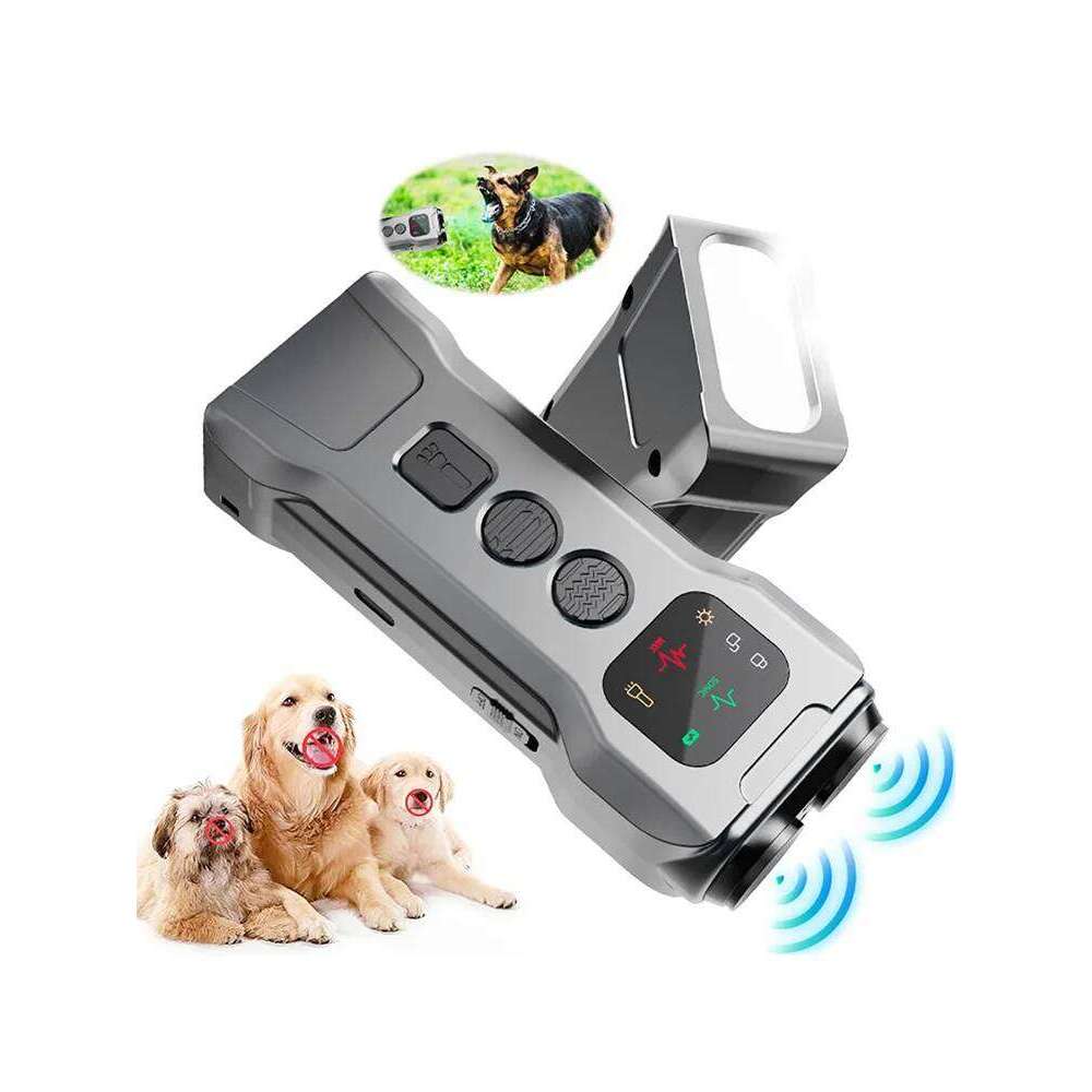 Anti Barking Training with LED Flashlight Ultrasound Device Ultrasonic Dog Bark Stopper Light for Pet Gift
