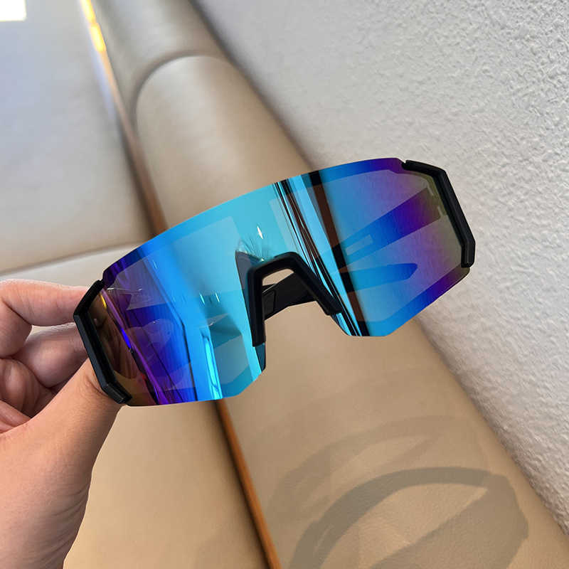 Style Square Large Sunglasses for Men Cycling Sunglasses for Women Outdoor Sports Bicycle Electric Bike Windproof Glasses Trendy H251015