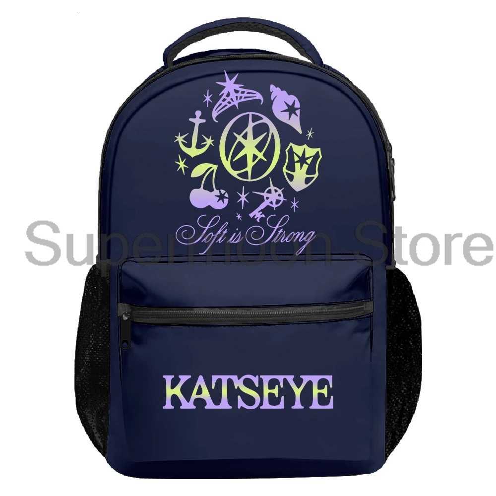 Kpop Katseye Soft is Strong Backpack 2025 Beautiful Chaos Tour Women Men Rucksack Casual Travel Bag Unisex Outdoor DaypackW251015