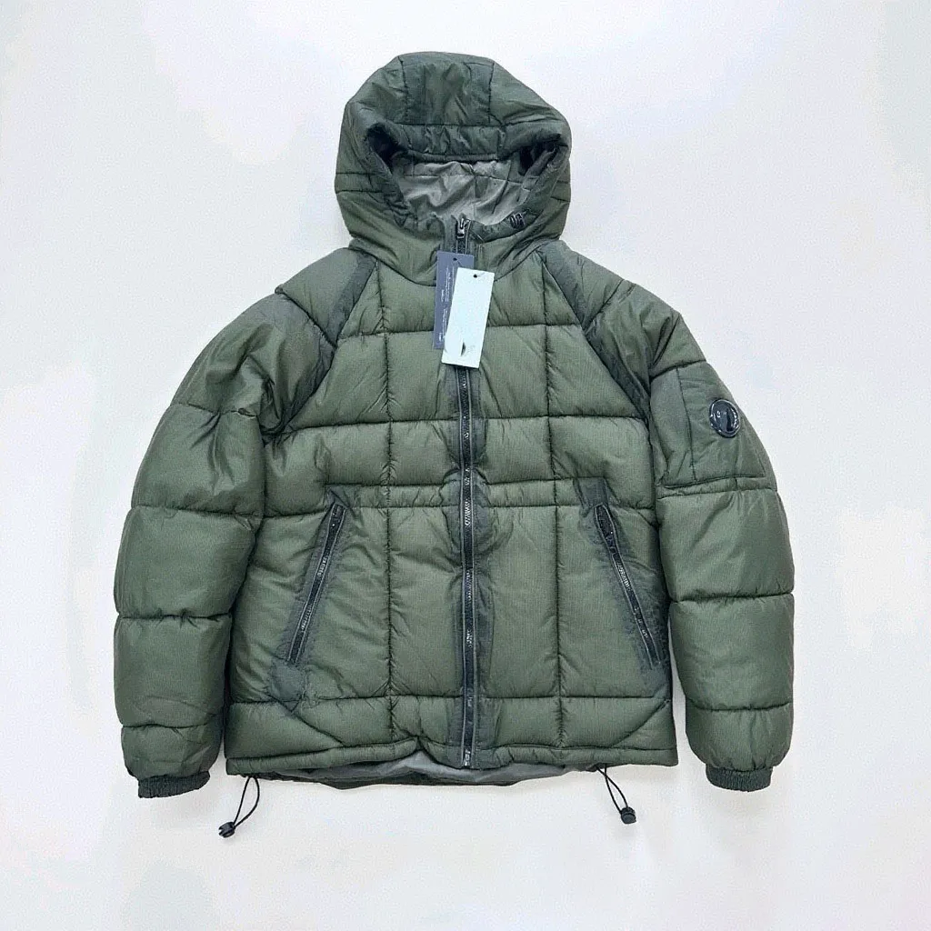 Designer Men's Down Winter Cotton Jacket Men's Trendy Hip-hop Stitching Windproof Parka Casual Men's Stand Collar Down Cotton Padded Co