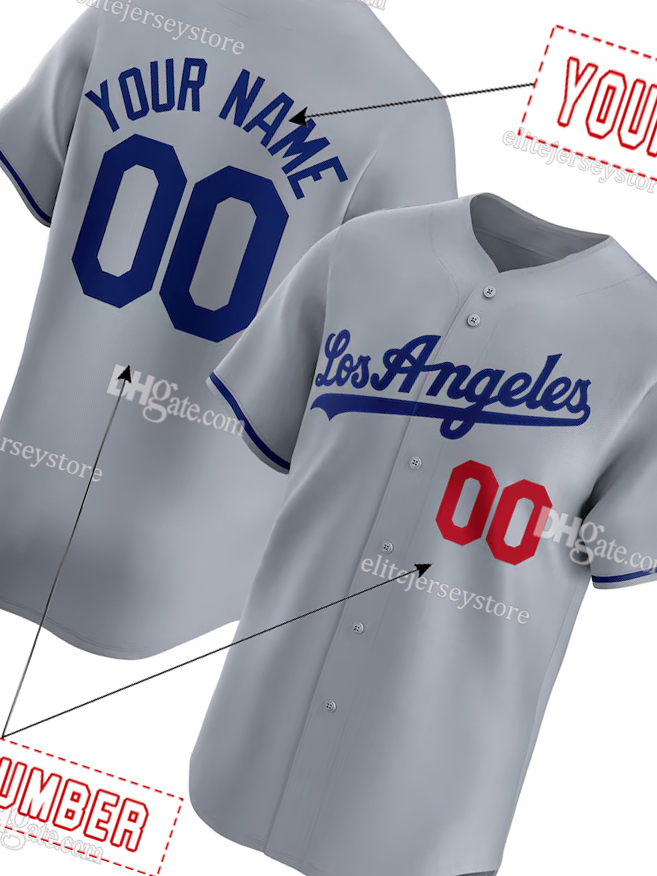 Personalized Custom 2025 Jersey Shohei Ohtani Max Muncy Enrique Hernandez Freddie Freeman Mookie Betts Will Smith Yoshinobu Yamamoto Roki Sasaki Men