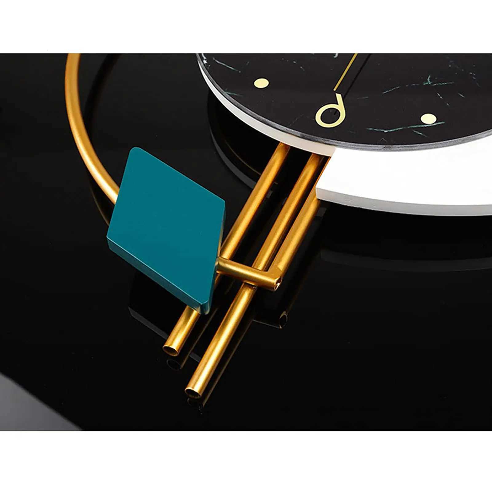 22 Marble Wall Clock Nordic Style Luxury Wall Clock Silent NonTicking Silent Battery Operated Living Room Mid Century C251015