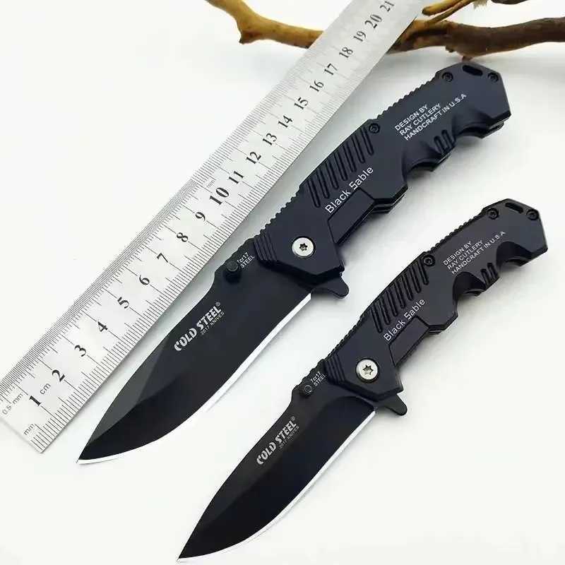 1pc Folding Knife Stainless Steel Portable High Density Camping Knife Outdoor Camping Tactics Mini Portable Knife H251015