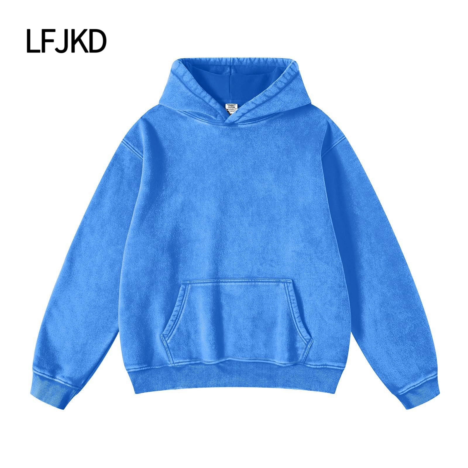 K2310 300gsm Heavyweight Brushed Cotton T-Shirt, Ultra Soft Unisex Long Sleeve Top for Couples