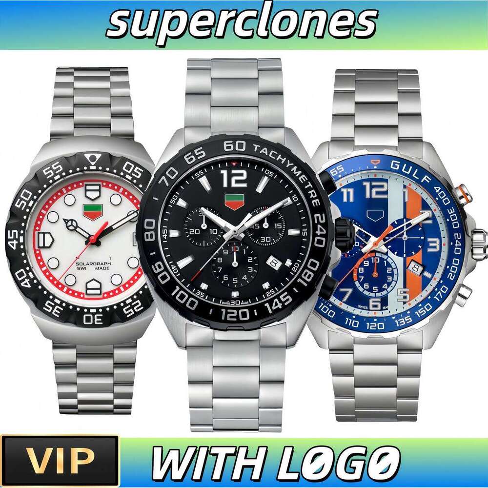 TAGly Heueur Watch AAA Designer High Quality Watch Tagly Huer Watch F1 Luxury Superclone Aquaracers Watch Chronograph Mens Watch Man Quartz/automatic Watch Box 36d