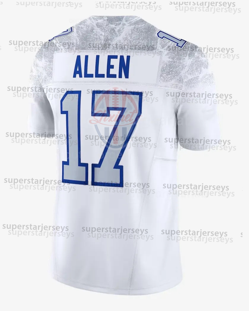 Custom 2025 Rivalries Football Jersey Josh Allen Keon Coleman Joey Bosa Gabriel Davis Von Miller Dawson Knox All Stitched James Cook III 4 Khalil Shak