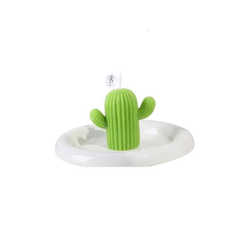 Cactus Shape Scented Candles Soy Wax Aromatic Candles for Home Decoration House Ins Photo Props Home Decorative Candles C251015