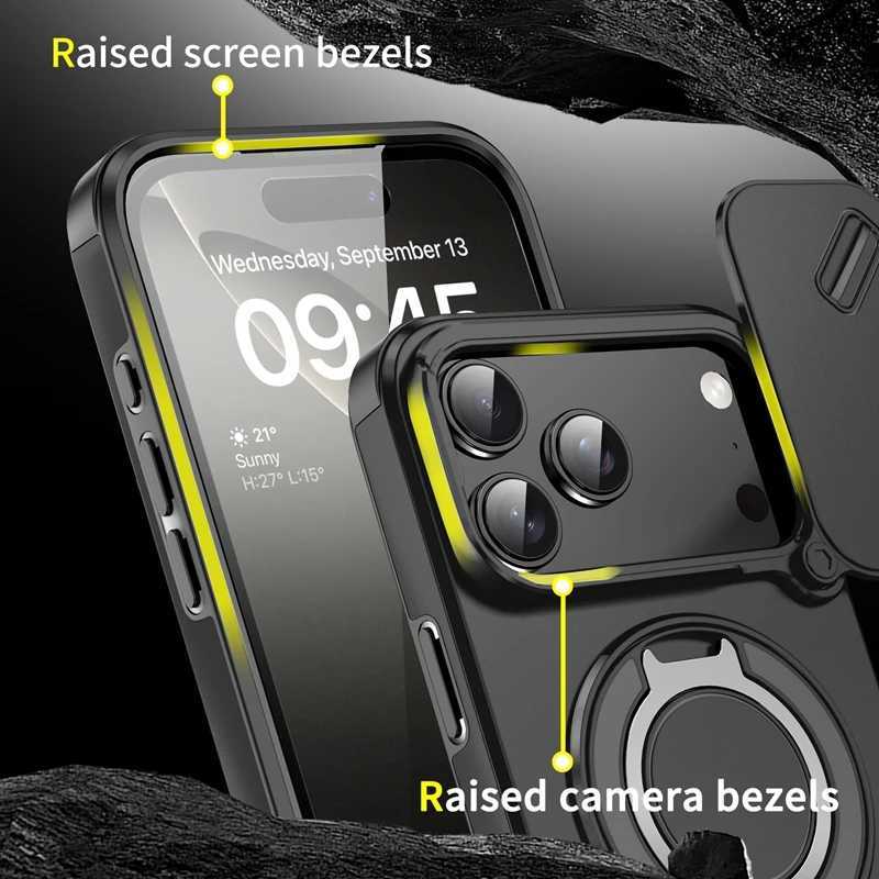 Armor Shockproof Magnetic Ring Stand Holder Case For iphone 17 Pro Max Camera Protection Cover For iphone17 Air T251015