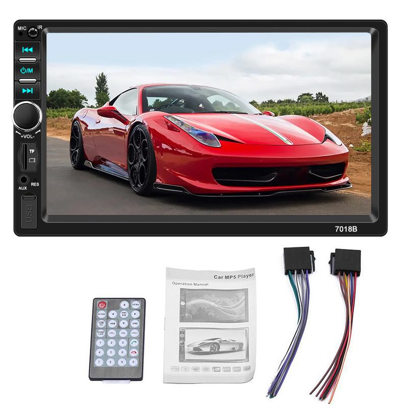 Universal 2 Din Car Radio 7" HD Touch Screen Autoradio Multimedia Player Universal Car Stereo MP5 Player Bluetooth Car Player With Rearview Camer