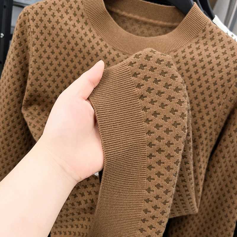 High End Luxury Quality Mens Knitted Pullover ONeck Z Embroidered Jacquard Sweater Autumn Winter New Korean Fashion Menswear J251015