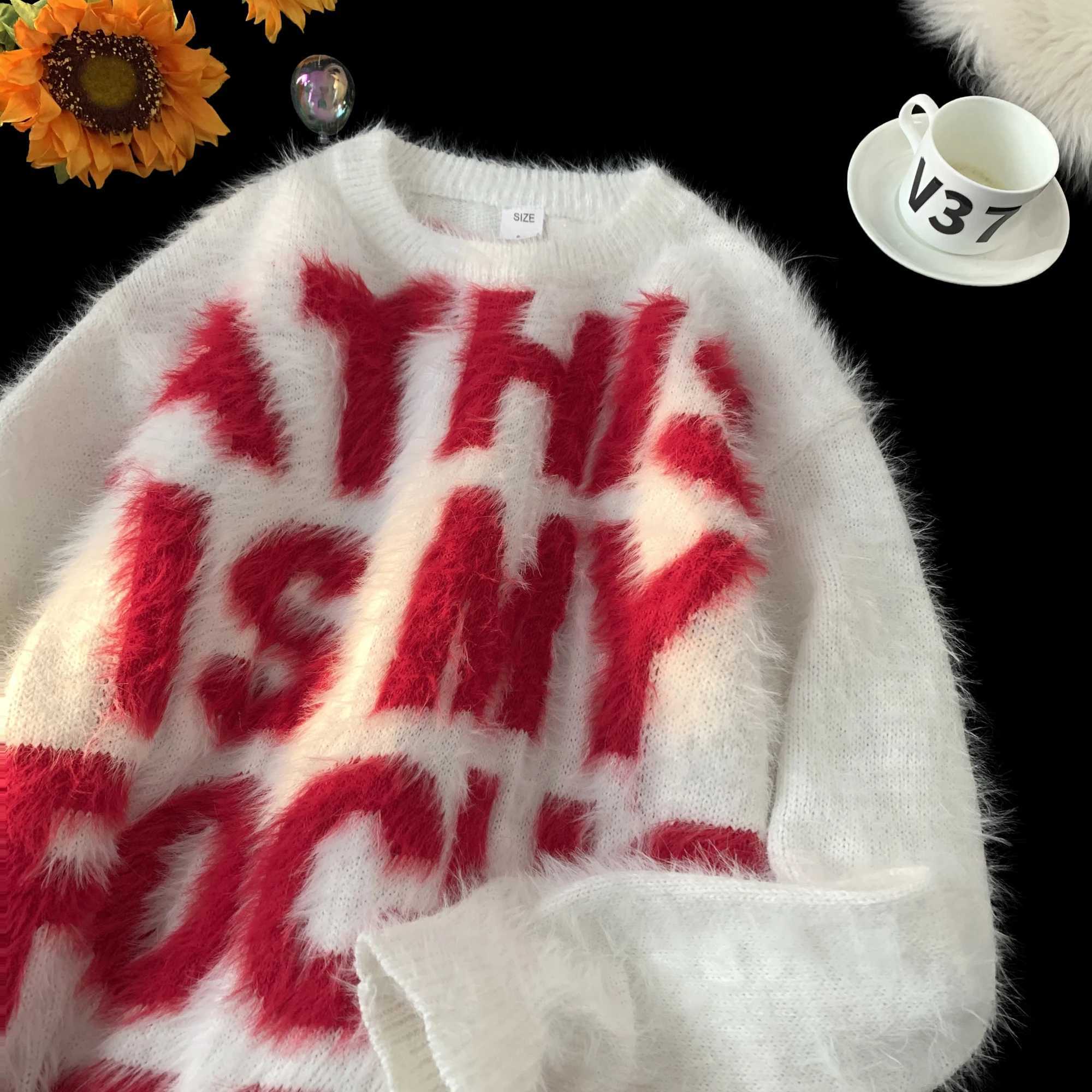 2025 New Mens Autumn Winter Long Sleeve Casual Sweater Tops Male Print Knitted Jumpers Men Loose Oneck Pullover Tops C59 J251015