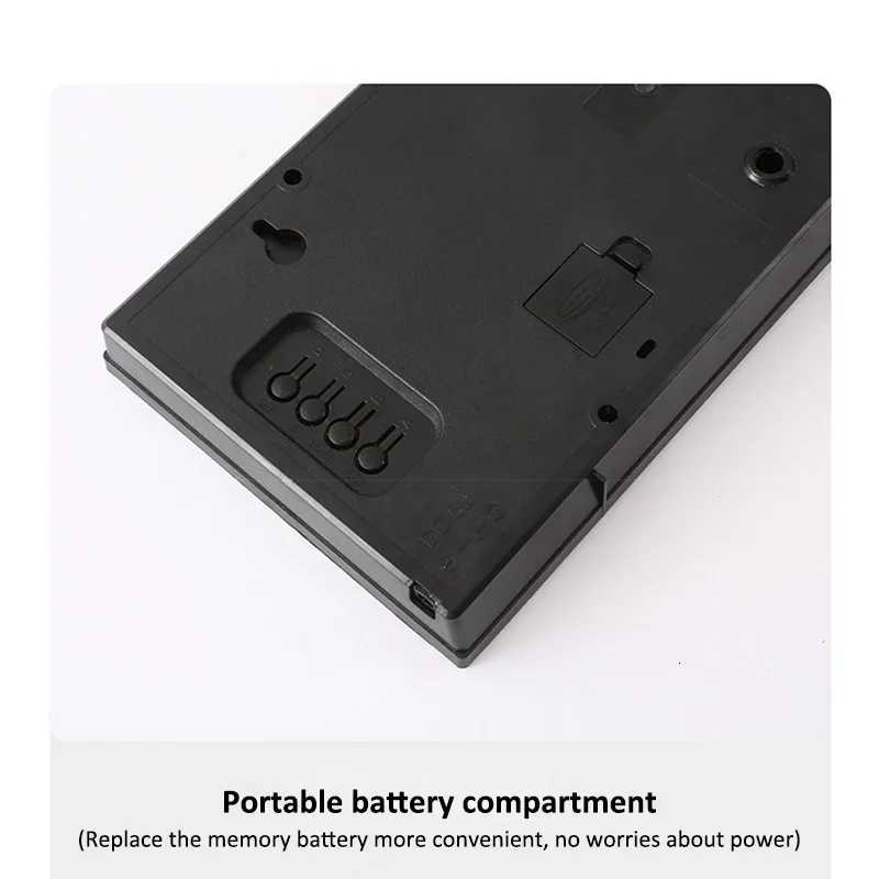 Digital Large Wall Clock Alarm Temperature Date Calendar Display 8 Sets of Alarm Clocks 14 Electronic LED Clock Plug in Use C251015