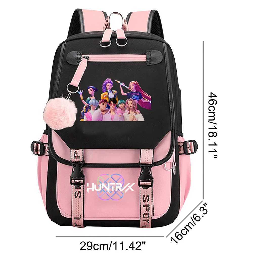 For KPop Demon Hunters Backpack Teenagers Daily Backpack 2025 Hot Movie Huntrix Demon Hunters School Bag for Students Girls BoysW251015