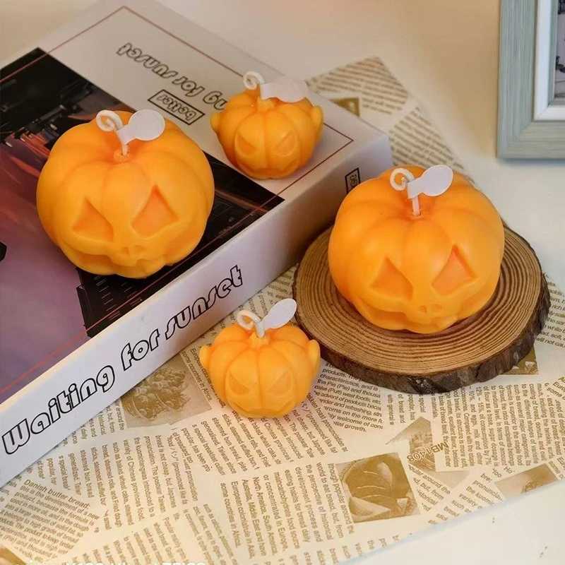Halloween Aromatherapy Candle Atmosphere Companion Handmade Gift for Girls Pumpkin Shaped Candle Ornament C251015