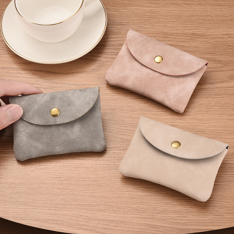 Coin Purse for Women Card Holder Soft Leather Small Bag Coin Bag for Men Mini Wallet Key Bag Earphone Storage Bag 250918