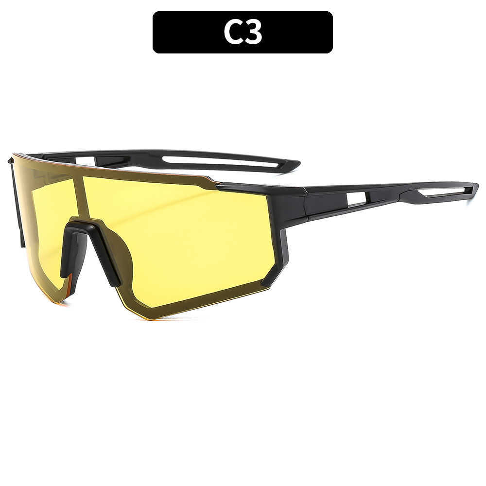 Fashionable and Personalized Outdoor Sports Cycling Goggles Day and Night Goggles Trendy Sunglasses Cool Sun Protection Sunglasses H251015