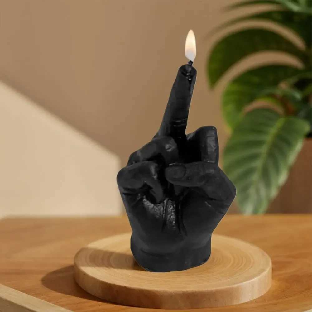 Middle Finger Scented Candle Creative Candle Fragrance Candle Middle Finger Shaped Model Scented Candle for Bedroom Living Room C251015