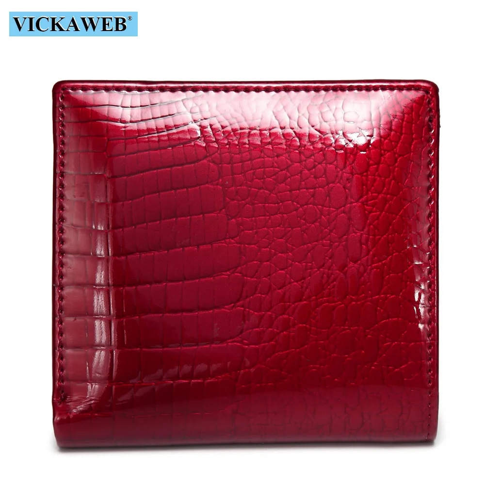 VICKAWEB Mini Wallet Women Genuine Leather Wallets Fashion Alligator Hasp Short Female Small Woman And Purses 209 251014