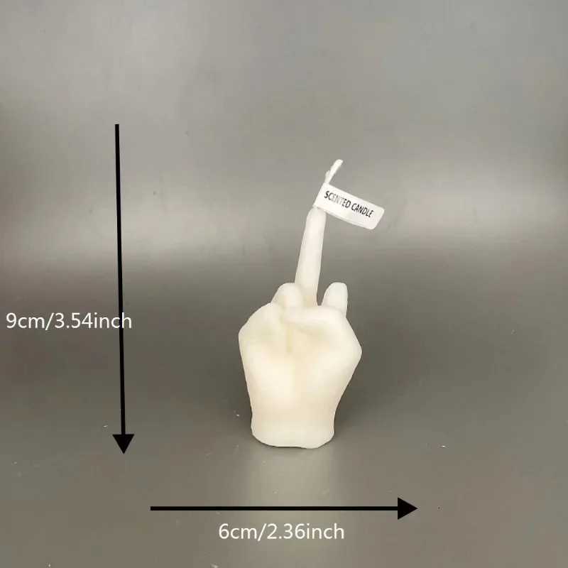 Creative Candles Middle Finger Shaped Gesture Scented Candles Funny Quirky Gifts Home Decoration Ornaments Birthday Gifts C251015