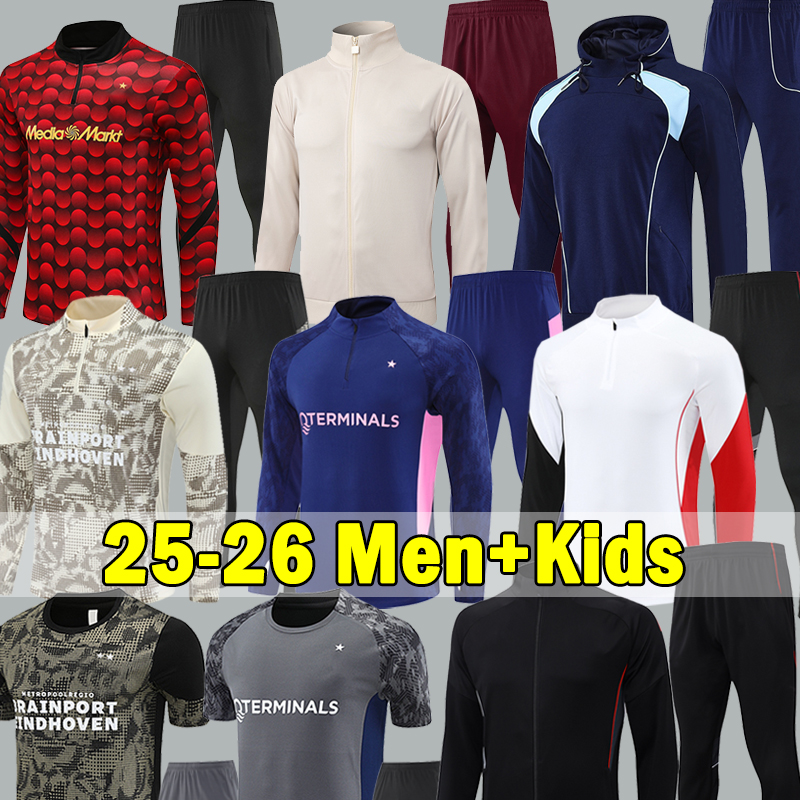 25 26 GODTS Training Tracksuits TRAORE TAYLOR MORO 2025 2026 pSvs DE JONG Long sleeves Soccer Sets FeyeNooRds STEIJN Football Jerseys POLO VEST Men Shirts kids kits