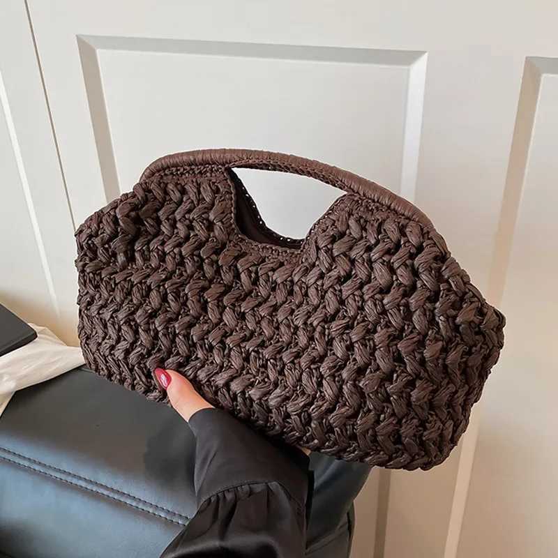 Luxury designer straw bag tote handbag fashion summer beach bags for women clutch bag woven rattan bags female travel purses sacW251015