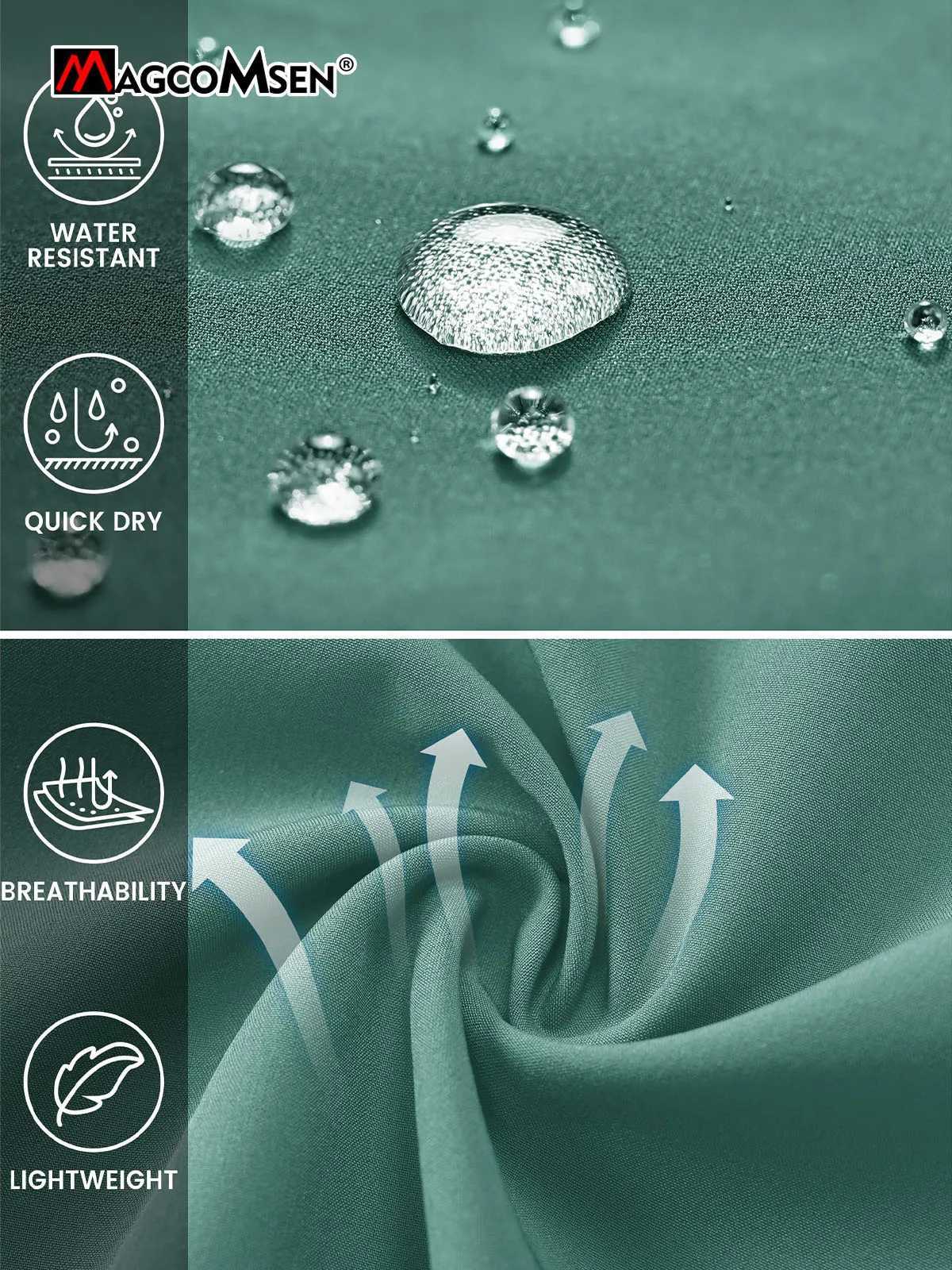 MAGCOMSEN Mens Running Shorts Summer Elastic Breathable Drawstring Pocket Shorts QuickDry Lightweight Water Resistan ShortsT251015