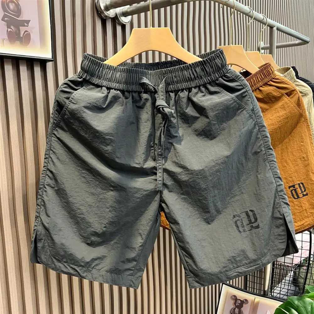 Summer Thin Ice Silk Qui Dry Casual orts Breathable Beach Pants Loose Sports Outdoor FiveQuarter Large orts for MenT251015
