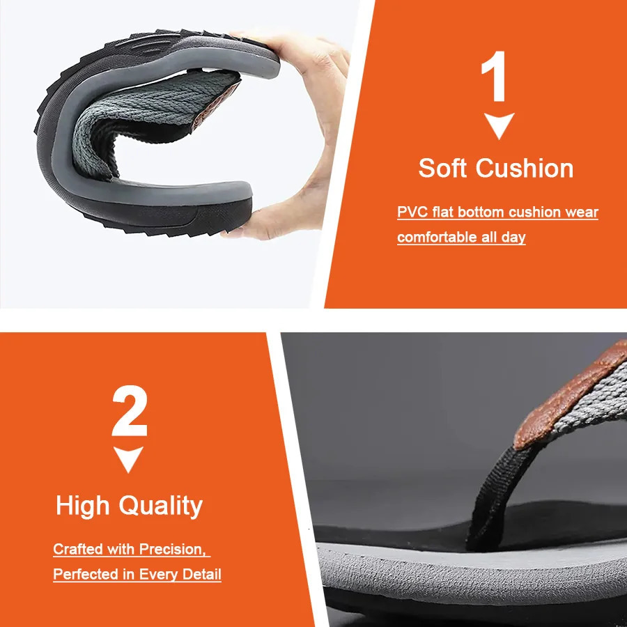 Pmoiste Men Flip Flops EVA Slipon Beach Comfortable er House Slippers High Quality Summer Outdoor Non Slip 251008