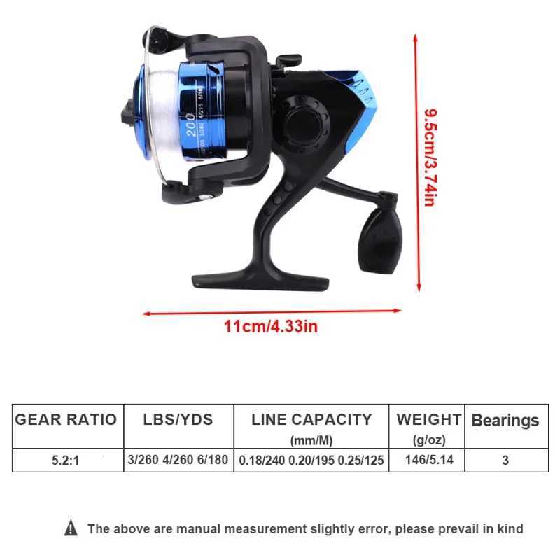 55Pcsset Fishing Rod and Reel Combo Set 18m Tescopic Rod with 521 Reel Maximum Drag Force 5kg Compte Fishing Kit Y251014