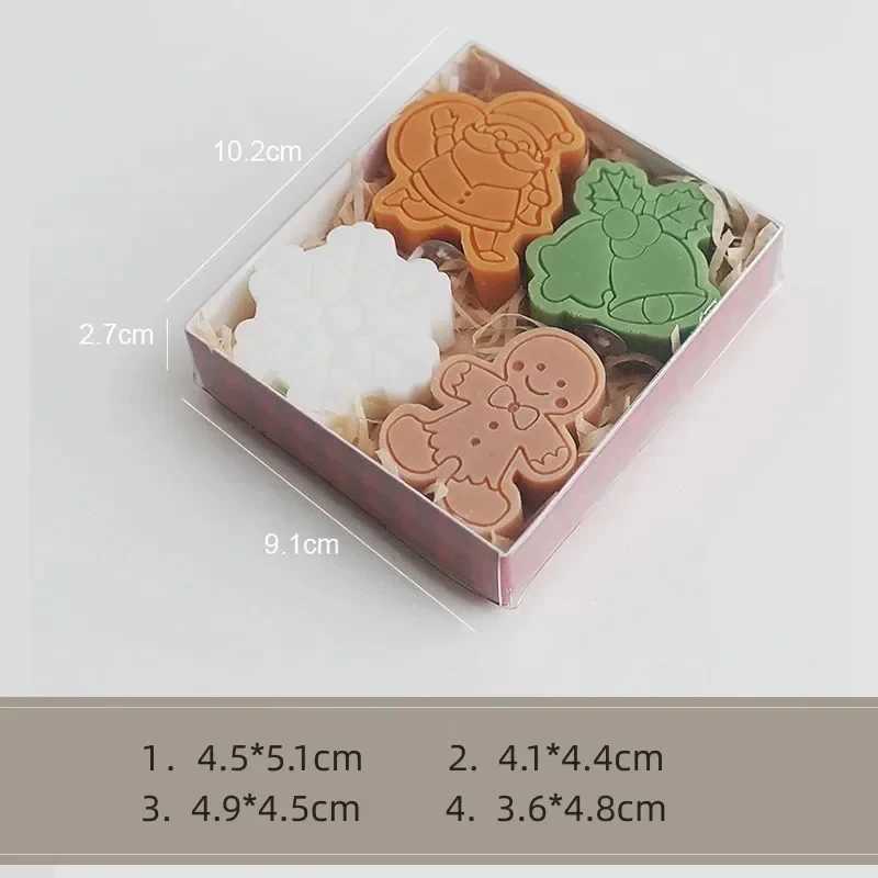 Creative Christmas Snowman Gingerbread Man Christmas Candle Aromatherapy Gift Set Home Decoration Birthday Gifts C251015