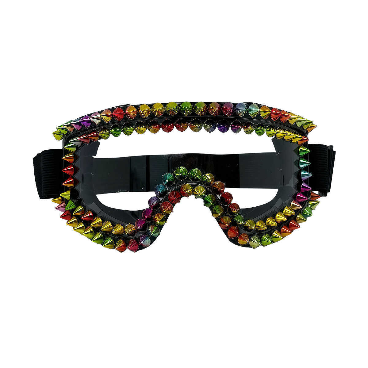 2025 New Rivet Punk Goggles Fashion Trend Motorcycle Ski Riding Antifog Windproof Goggles H251015