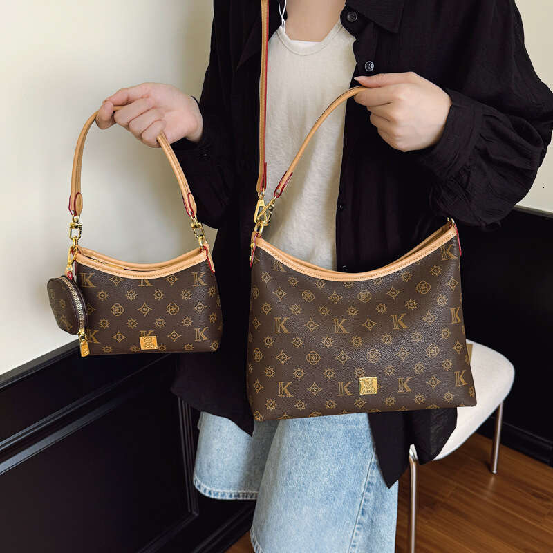 2025 New Designer Bag for Women Light Luxury Shoulder Bags New Pattern Print Texture Commuter Large Capacity Square Crossbody Bag