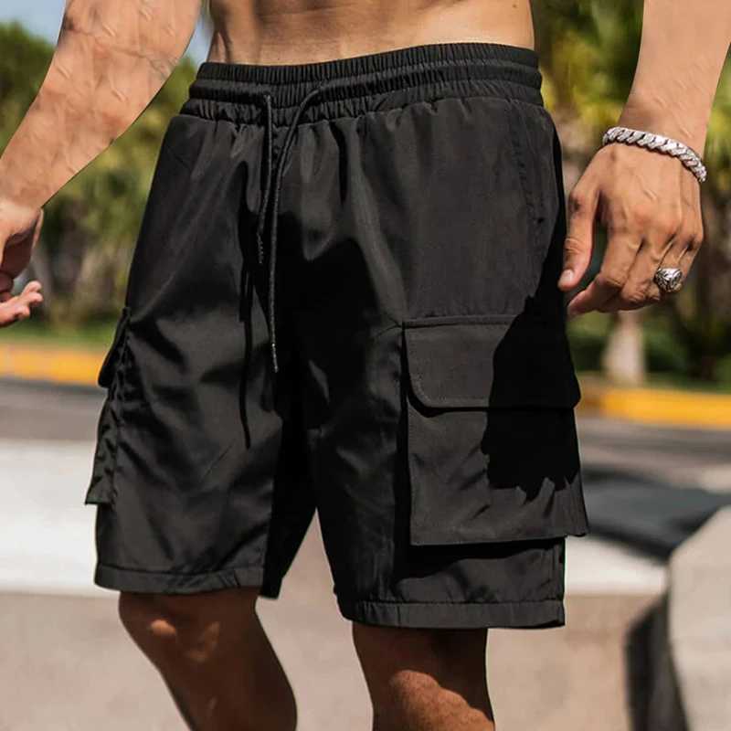 Men s Lightweight Quick Dry Athletic Shorts with Pockets and Adjustable Drawstring Waistband for Summer Outdoor ActivitiesT251015