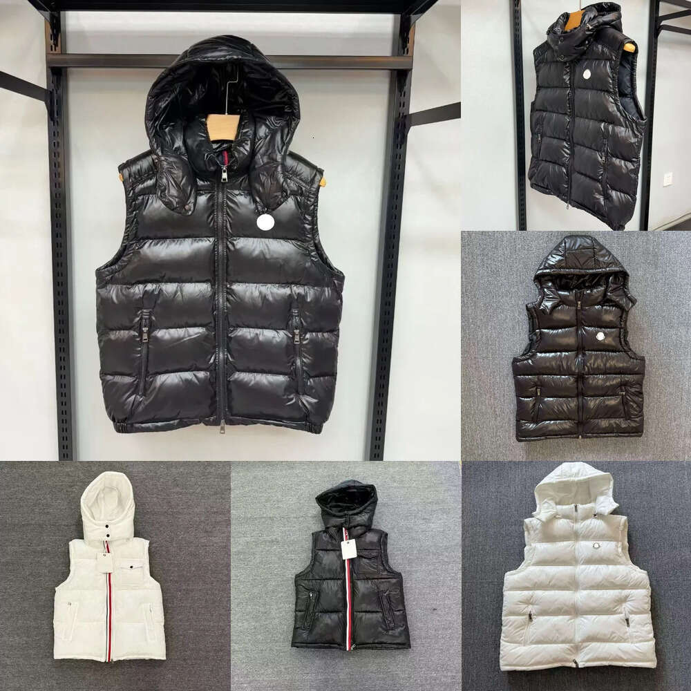 Hot sell Designer Puffer Jacket Men's Mayavest Gilet Luxury Down coat Woman Womens Feather Filled Material Vest Graphite Couple Maya Vest Label size M-2Xl