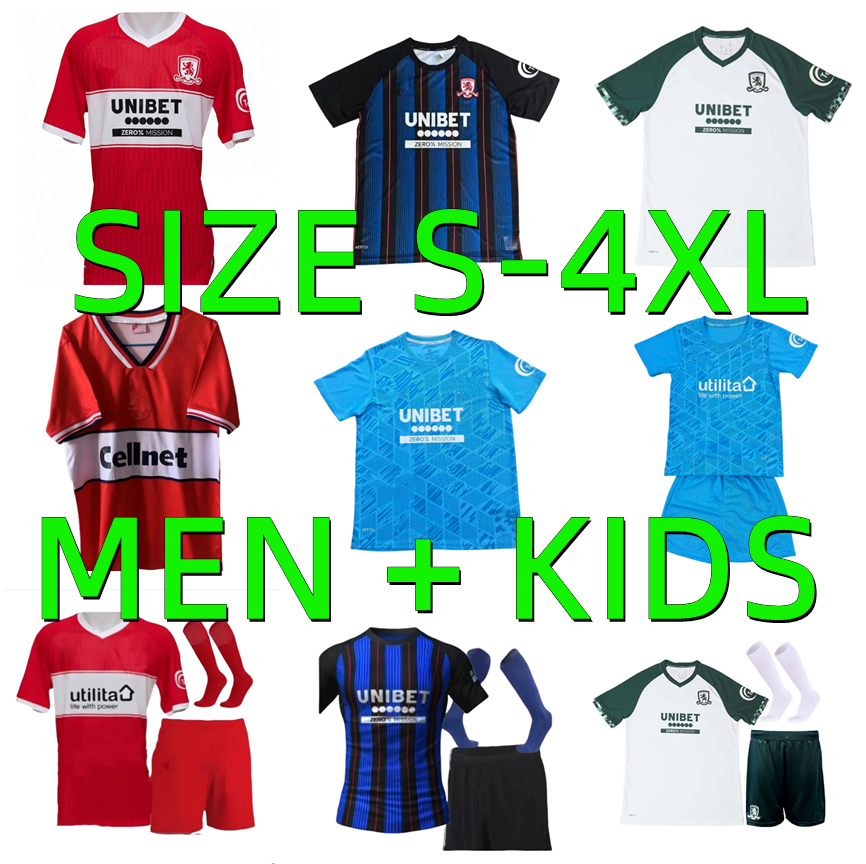 2025 2026 Middlesbrough Soccer Jerseys 1997 1998 retro Gascoigne 25 26 HACKNEY AZAZ FRY LATTE LATH DEN BERG JONES MCGREE FORSS CLARKE Football Shirt Uniforms Men Kids