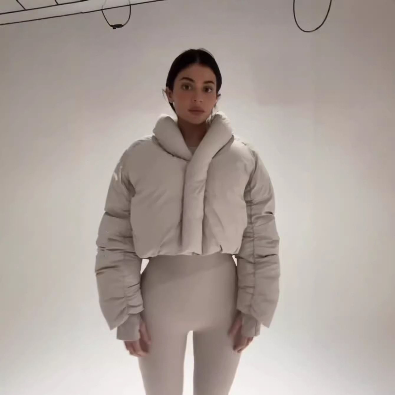 Designer Women's Down Kylie Same Style - KHY Zip Silhouette Cotton Winter Jacket Women coat Thickened Warm Bread Clothing puffer jacket women