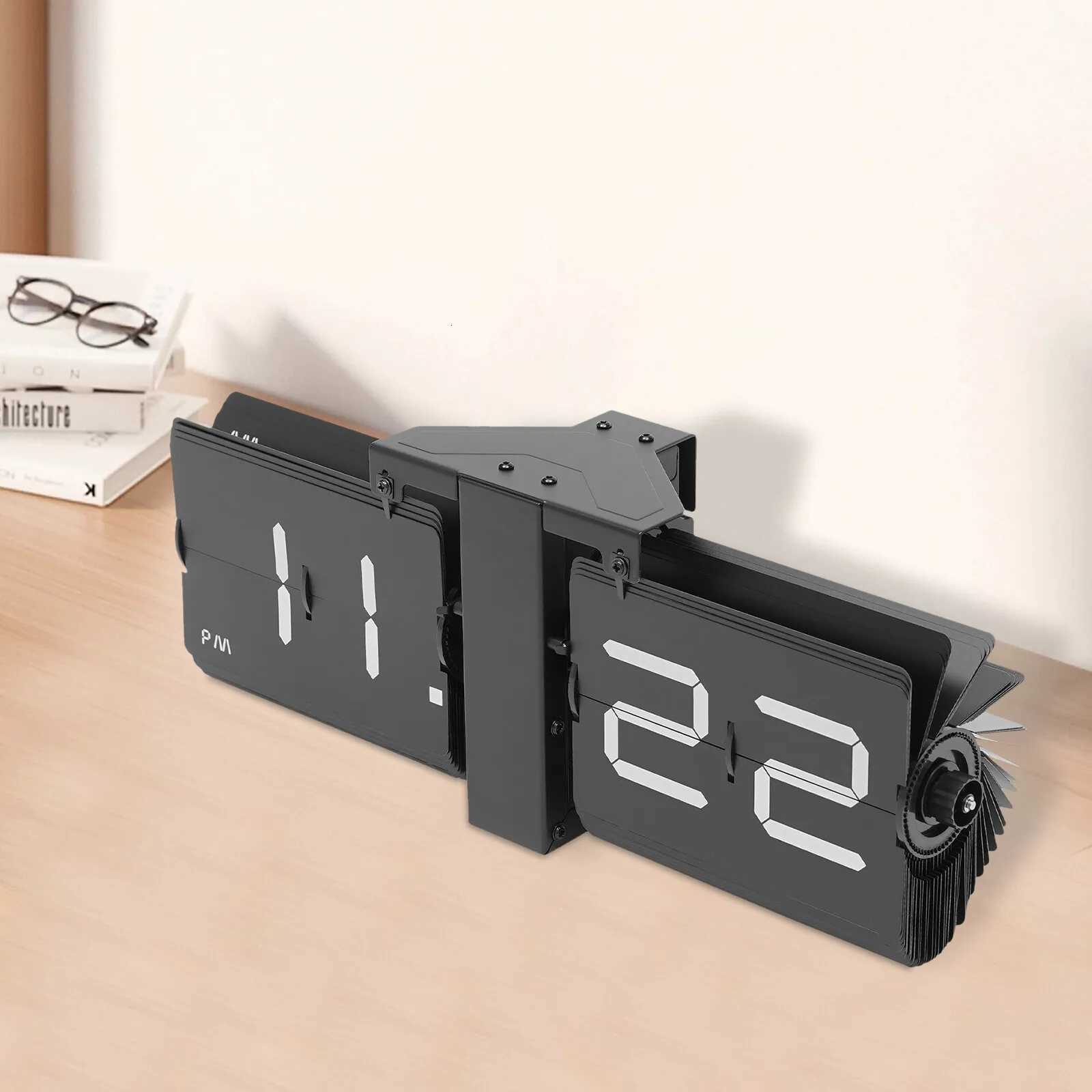 Wall Clock Tabletop Flip Clock Battery Operated Digital Display Screen Electrical Digital Clock and Tabletop Flip Clock C251015