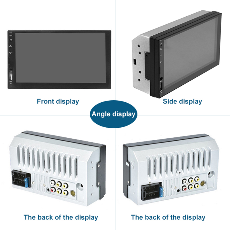 Universal 2 Din Car Radio 7" Touch Screen Multimedia Player Car Player Universal MP5 Player Audio USB TF Bluetooth With Rearview Camera And SWC